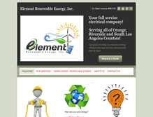Tablet Screenshot of elementrenewable.com